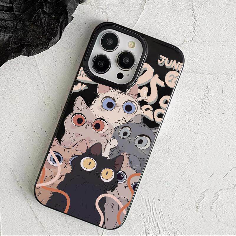 Niche Fun Cat เหมาะสําหรับเคสโทรศัพท์ Apple 16/15plus 14promax สไตล์ใหม่ 13/12/11 รวมทุกอย่าง xsmax 