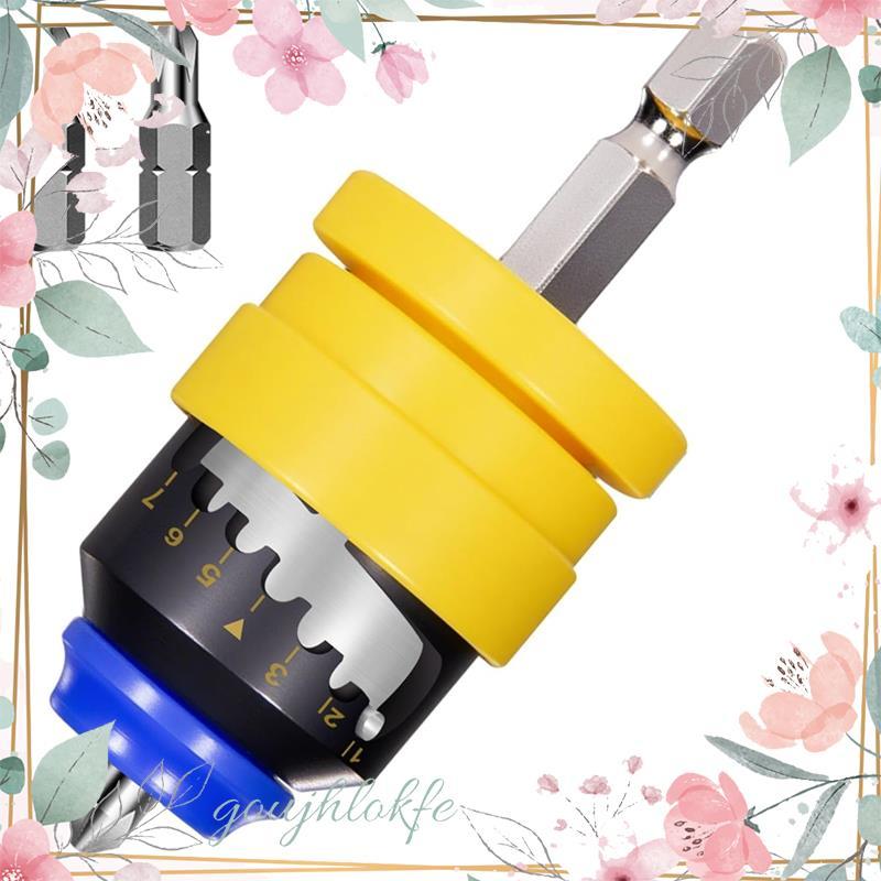Drywall Screw Setter, 2 เปลี่ยน Drywall Bits & Magnetic Holder,พร้อมไฟฟ้า/สว่านกระแทก,สําหรับ Drywal