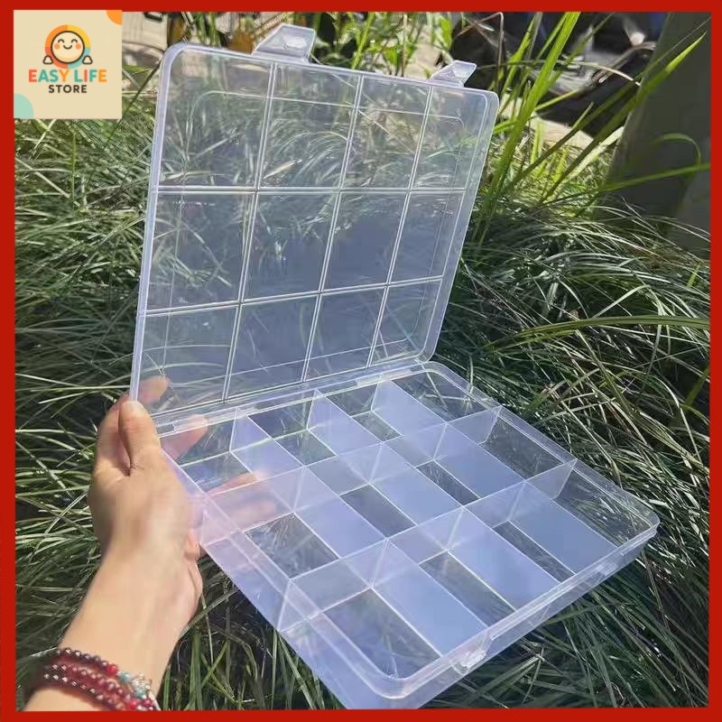 【พร้อมส่ง】1ชิ้น28/12ช่องกล่องเก็บพลาสติกใส-เครื่องประดับออแกไนเซอร์สําหรับงานฝีมือ ทําเอง & บ้าน พื้นที่จัดเก็บ