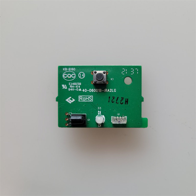 TCL 43V6F 43F6F ปุ่มสวิทช์รีโมทคอนโทรลตัวรับสัญญาณบอร์ดหน้าต่าง 40-D6001B-IRA2LG