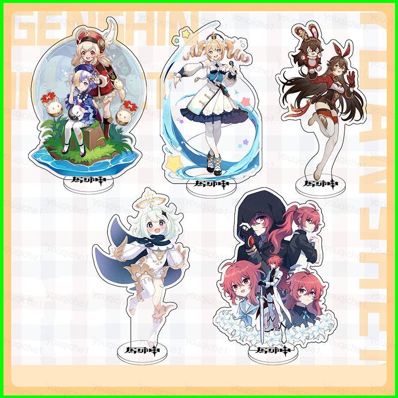 SY1 Genshin Impact อะนิเมะ Action Figure ของเล่น Lumine Paimon QiQi Diluc Keqing 15 ซม.อะคริลิค Char