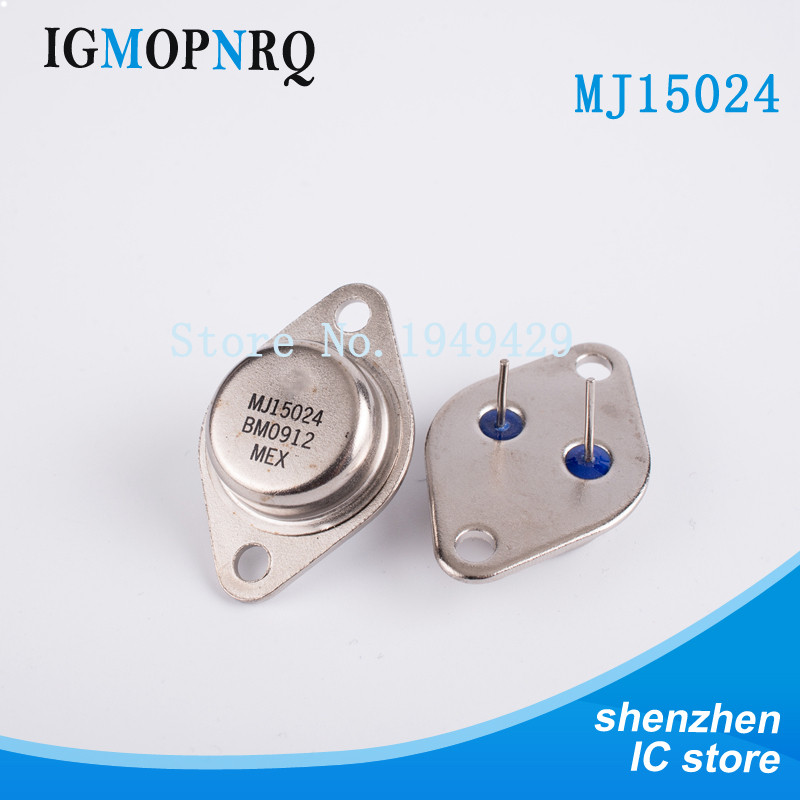 5PCS MJ15024 TO-3 MJ15024G ทรานซิสเตอร์แยกไบโพลาร์ (BJT) 16A 250V 250W NPN ใหม่