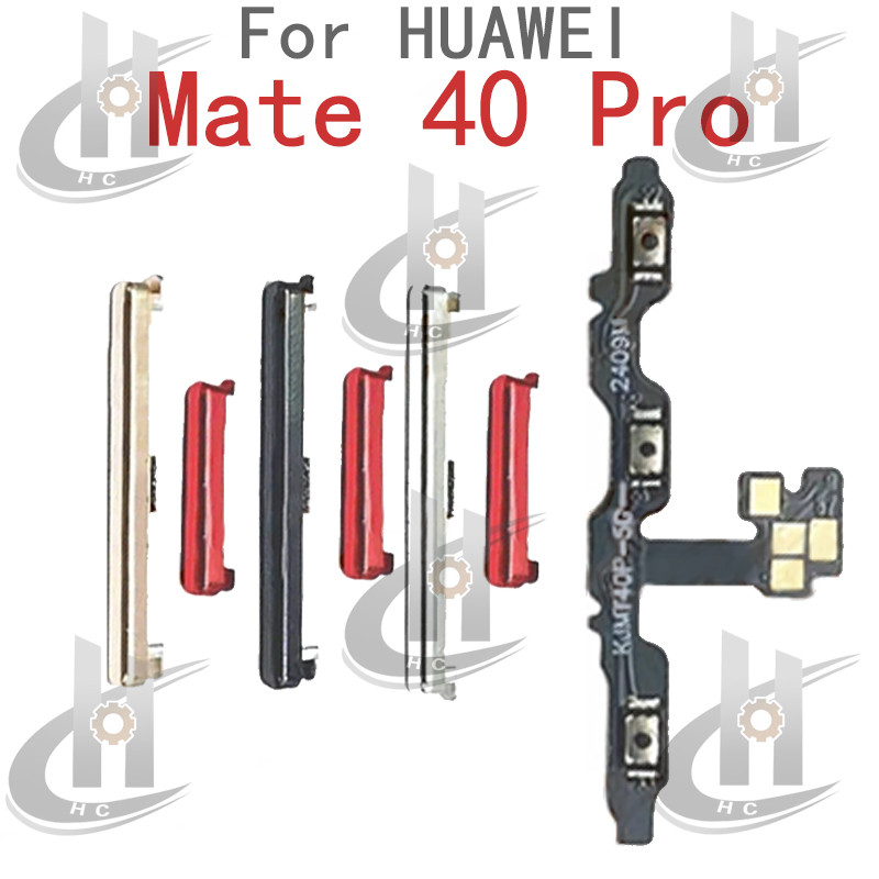 สําหรับ Huawei Mate 40 Pro สายเคเบิล Flex ปุ่มเปิดขึ้นและลงด้านข้างส่วนทดแทน