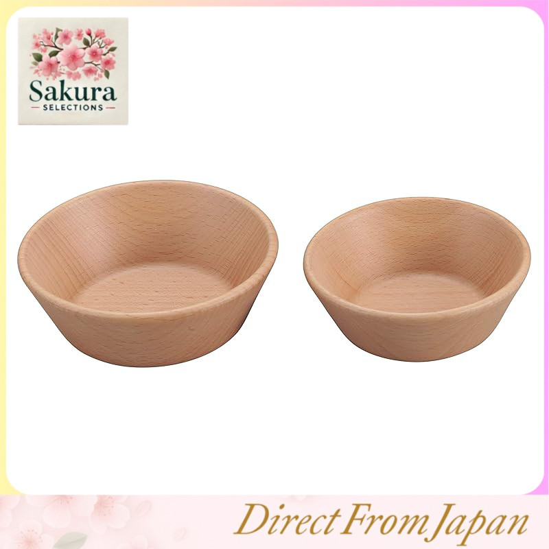 Captain Stag Wooden Tableware Set - Cups, Bowls, Rice Bowls, Stackable Sierra Cups for 320ml - Set o
