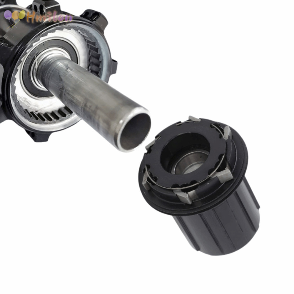 HMILON Cassette Freewheel Body, อลูมิเนียม HG ข้อมูลจําเพาะ Freehub Body, ทนทาน 72 แหวน 6 Pawls 11 S