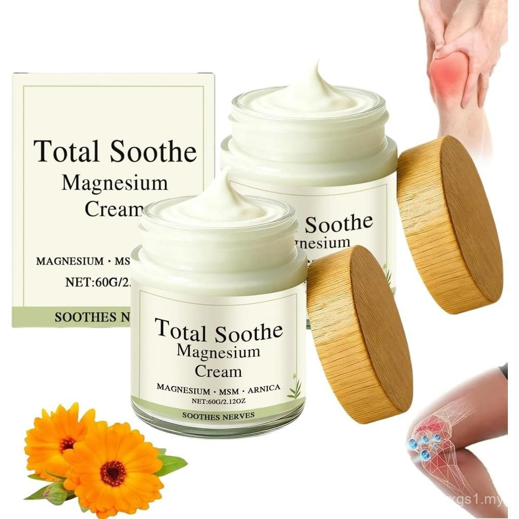 Total Soothe Magnesium Cream-Containing Mineral Delivery Joint Relief Cream, Arnica-Quick Absorption