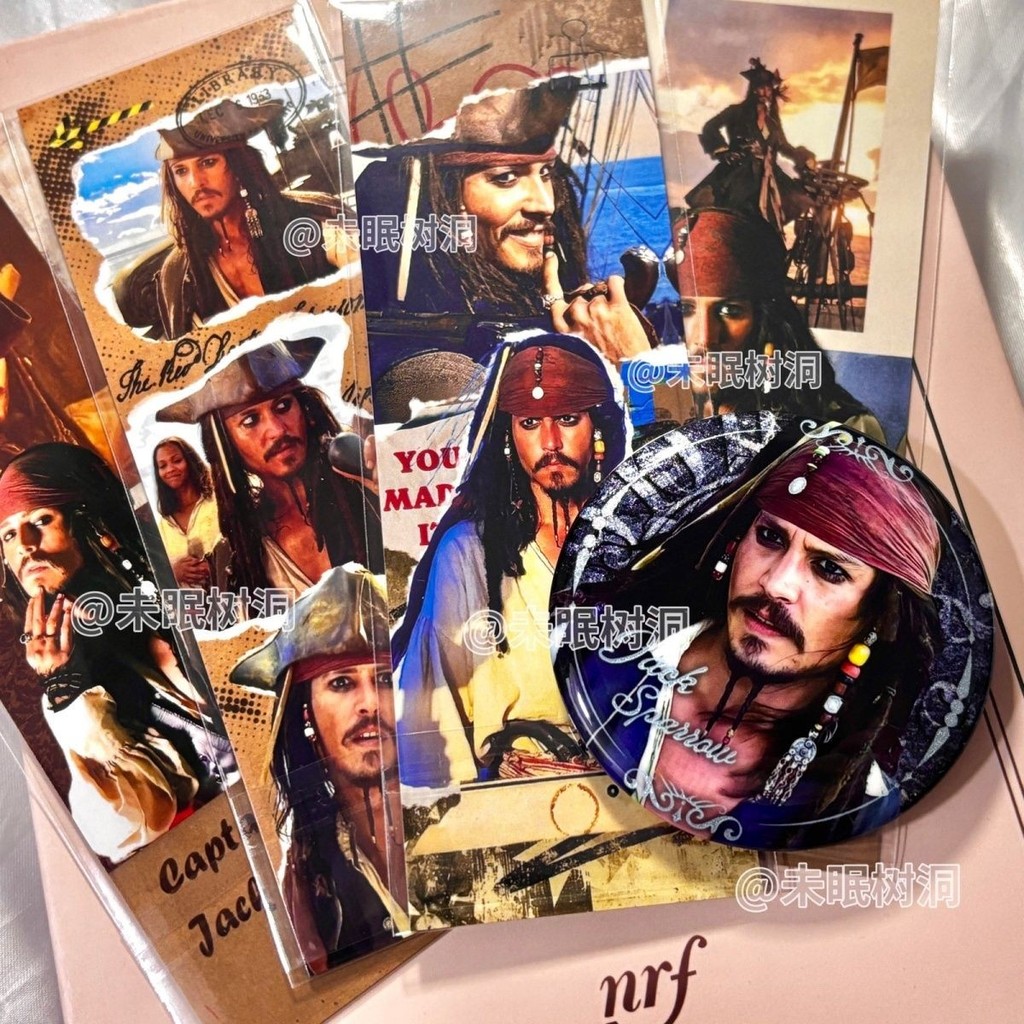 Pirates of the Caribbean Captain Jack Depu Jacks Palo Merchandise Retro ตกแต่งที่คั่นหนังสือภาพยนตร์