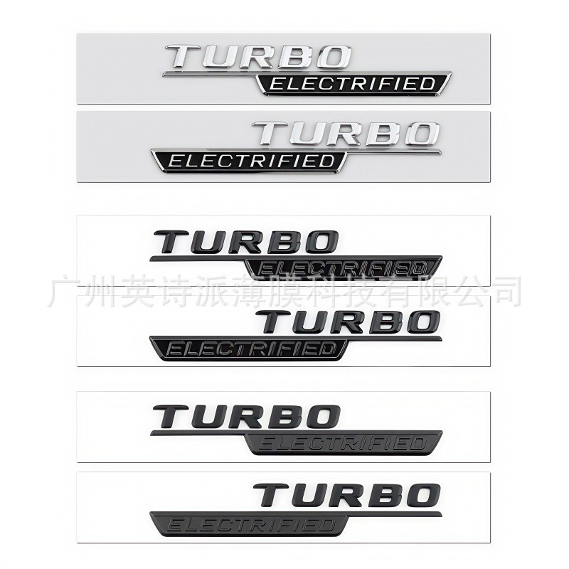 เหมาะสําหรับ benz benz โลโก้รถ AMG ดัดแปลงด้านข้างโลโก้ Fender โลโก้รถสติกเกอร์ TURBO ELECTRO ELECTR