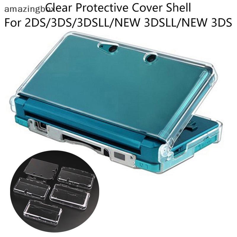 ABTH ล้างแยกเชลล์โปร่งใสป้องกันกรณีฟิล์มหน้าจอ LCD ป้องกันหน้าจอสําหรับ 2DS 3DS 3DSLL ใหม่ 3DSLL ใหม