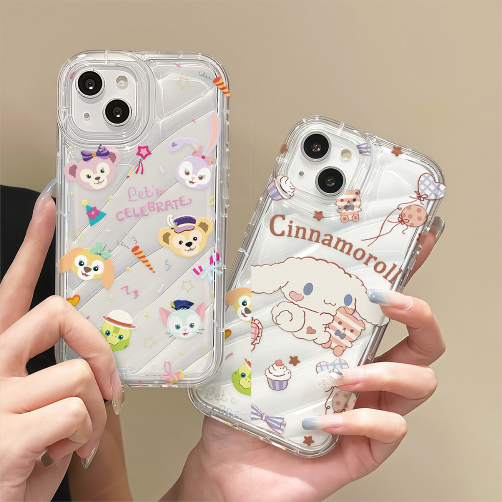 ส่งจากไทย เคสสำหรับไอโฟน12 ตุ๊กตา ลูกหมา หมี เคสนิ่มเปลือกหอยเชลล์ For IPhone17 16 15 14 13 11 12Pro Max 6 7 8Plus XR XS