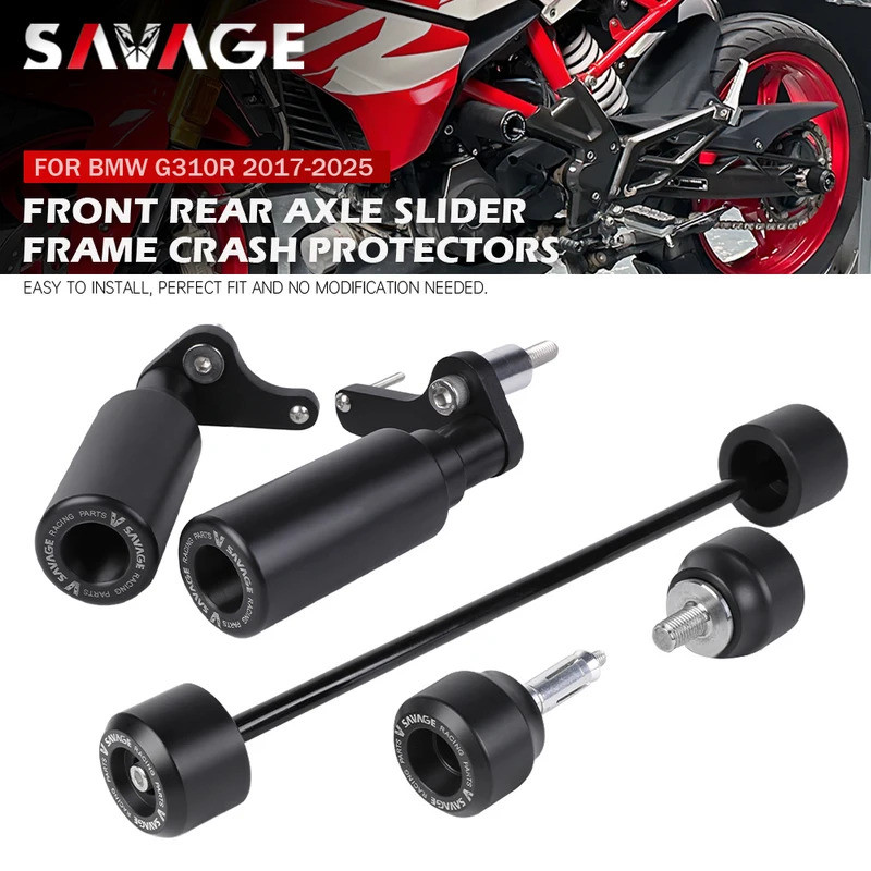 SA G310 R/RR/GS ด้านหลังล้อหน้าเพลา Slider Protector สําหรับ BMW G310R G310RR G310GS รถจักรยานยนต์กร