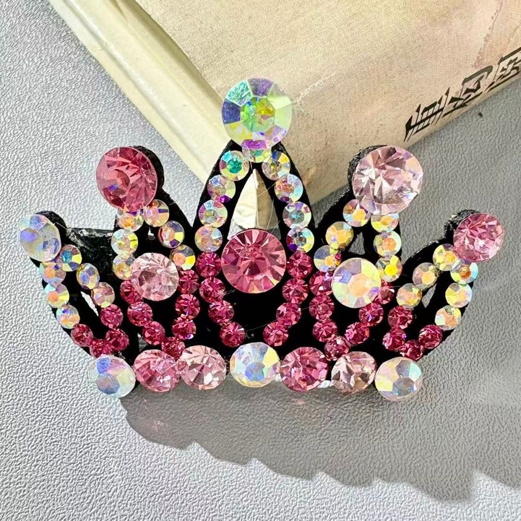 มงกุฎ Rhinestone Dance Art ยิมนาสติกคลิปเด็ก Trader ผมแหวนรูปแบบผมหักอุปกรณ์เสริม 1.5