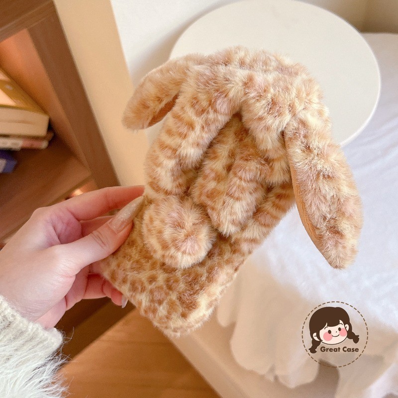 น่ารักตุ๊กตาเสือดาวพิมพ์กระต่ายเคสโทรศัพท์สําหรับVivo Y31 Y21D Y39 Y38 Y37 Pro Y37C Y36 Y35 Y33 Y33S