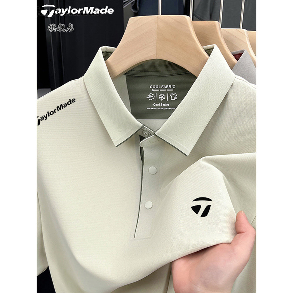 Taylormade Taylormade Golf Jersey Men Outdoor Leisure Sports Summer Lapel Breathable Quick-Drying POLO Shirt