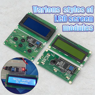 1602A/2004A LCD หน้าจอแสดงผล โมดูลจอแสดงผล พร้อมIIC หน้าจอสีเขียว สีฟ้า อุปกรณ์เสริม
