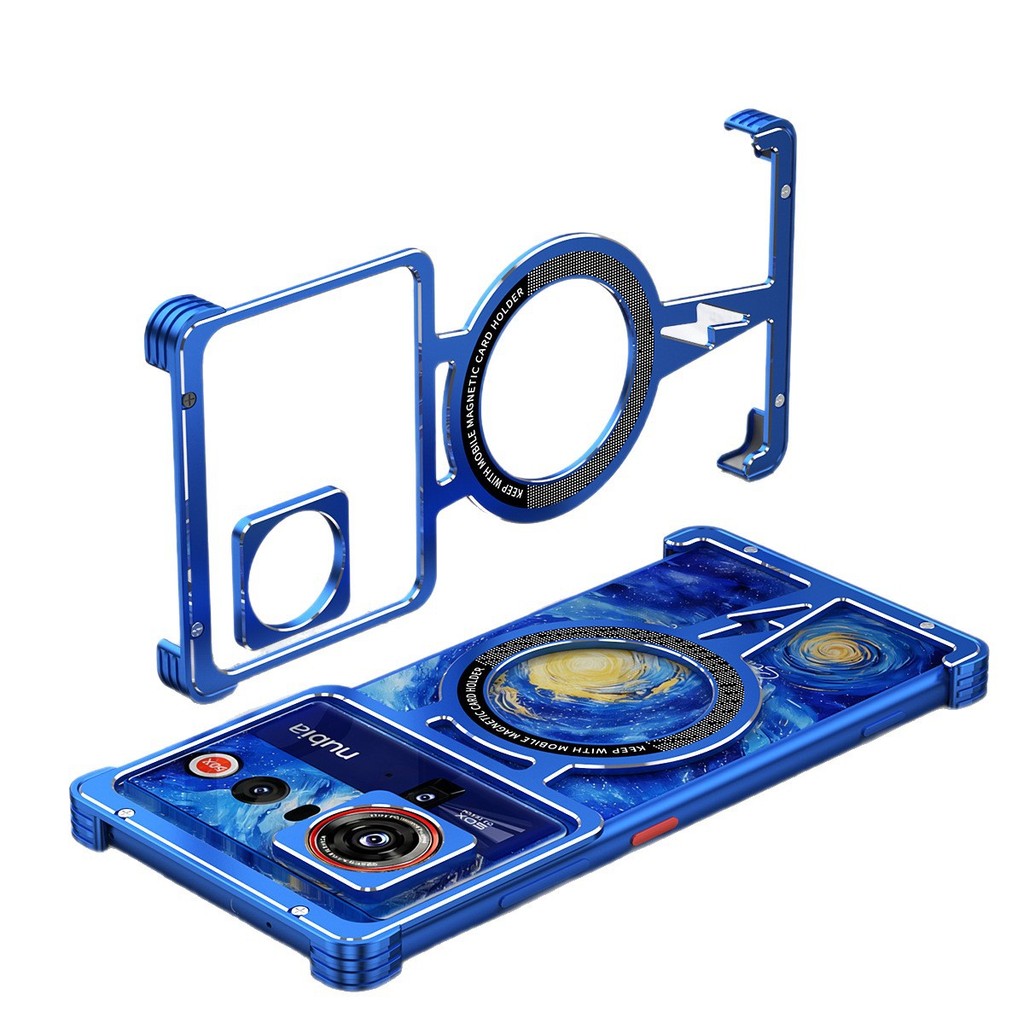 สําหรับ Nubia Z80 Ultra เคสโทรศัพท์ Nubia Z70 Ultra ส่วนบุคคล Creative โลหะ Frameless