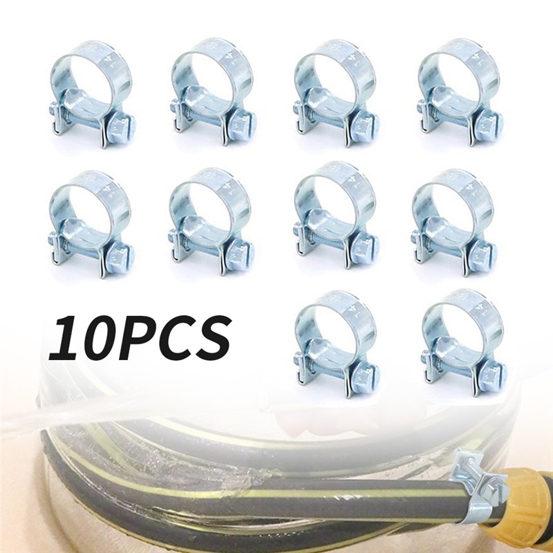 Mini Hose Clamps for Automotive and Vacuum Pipelines Nut and Bolt Clamps