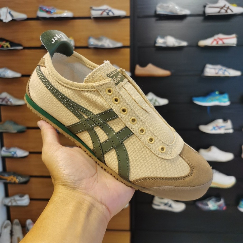Onitsuka Mexico66 รองเท้าผ้าใบสำหรับผู้ชาย แบบ Tiger สไตล์ลำลองและกีฬา