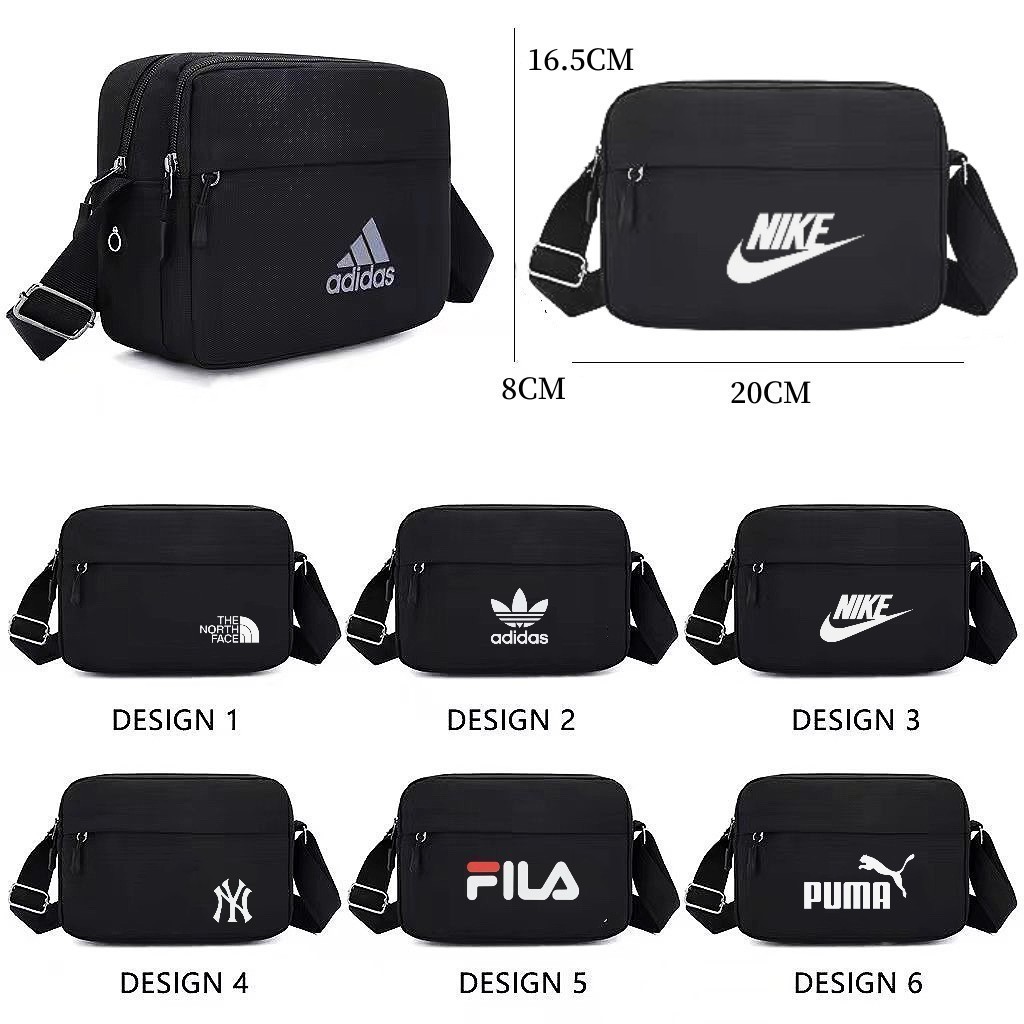 🔥พร้อมส่ง กระเป๋าสะพายข้าง ผ้าหนา ผู้ชายและผู้หญิง สไตล์เกาหลี ผ้าไนลอน