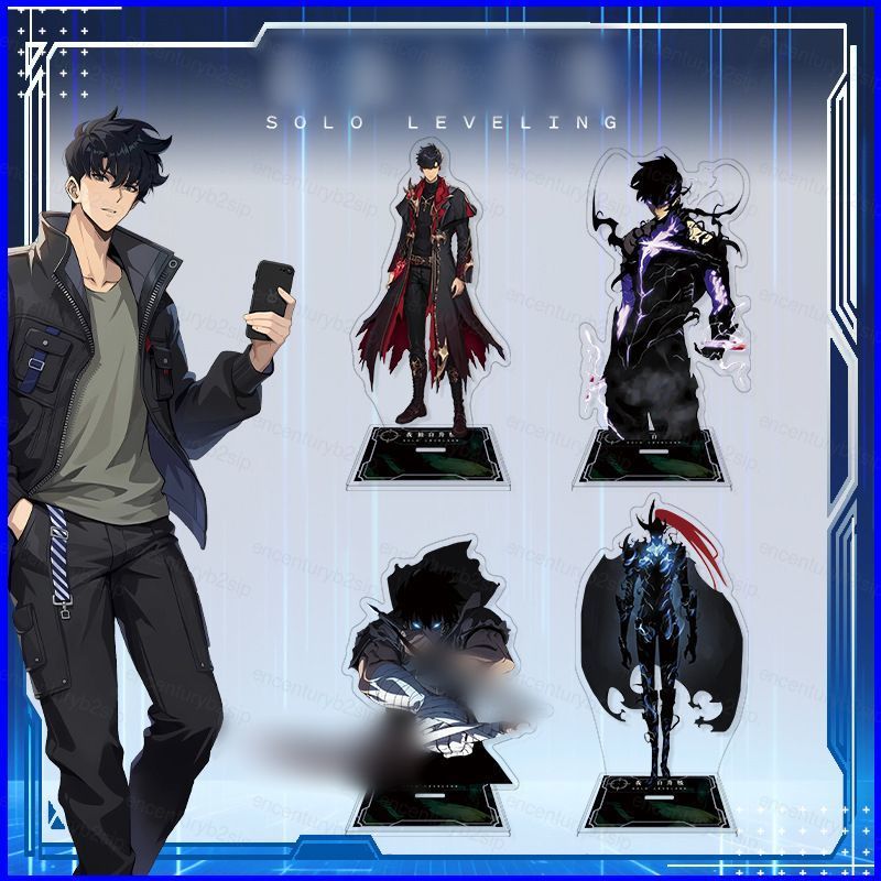 G2P Solo Leveling Stand แผ่น Sung Jin Woo อะคริลิคผู้ถือแผ่น Kang Taeshik เดสก์ท็อปอะนิเมะเครื่องประ