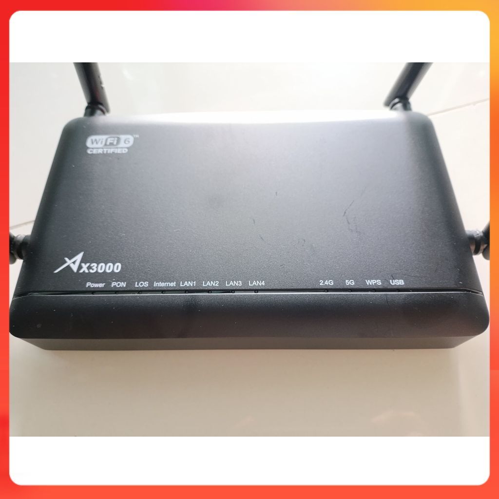 มือสอง ZTE Ax3000 ZXHN F6107A  Mesh Wifi6  (AIS) ใช้งานได้ปกติ