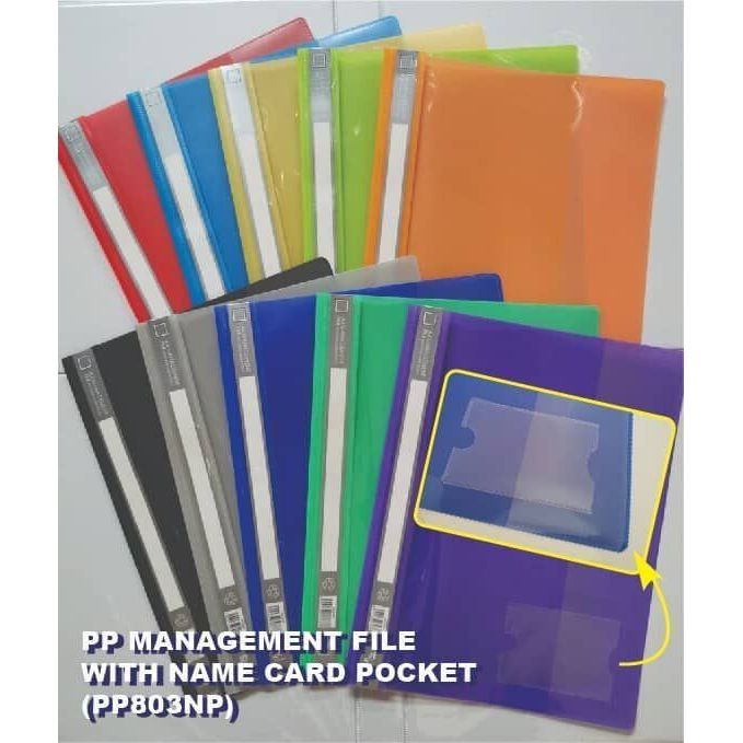East File F1 Management File พร้อมกระเป๋านามบัตร A4 803NP