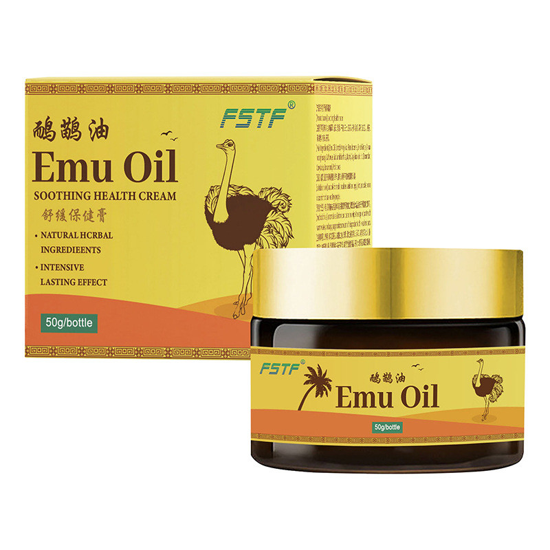 FFT Emu น้ํามัน 50g ครีมกระดูกโปร่งใส Soothing คอไหล่เอวขาเข่ากล้ามเนื้อ Joint ธรรมชาติน้ํามันนกกระจ