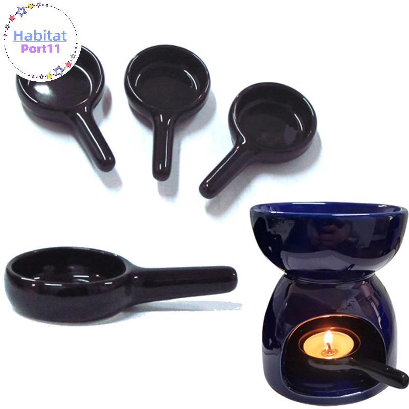 HabitatPort เซรามิค Aroma Burner Burner Aromatherapy เชิงเทียน th