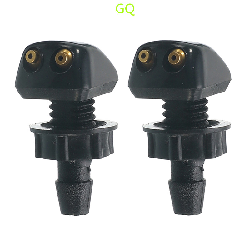 Wiper 2x Universal ด้านหน้ากระจกเครื่องซักผ้า Wiper หัวฉีด Sprayer Sprinkler Water Spout Outlet สําหรับรถยนต์ (LKTH3.22)