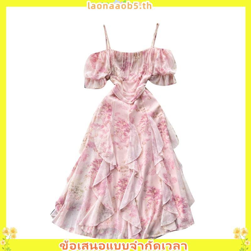 CA414 : Calorie Fashion (XL-6XL) เดรสออกงานโทนชมพูโอรส ดีไซน์ใหม่ สวยหวานละมุนมากก