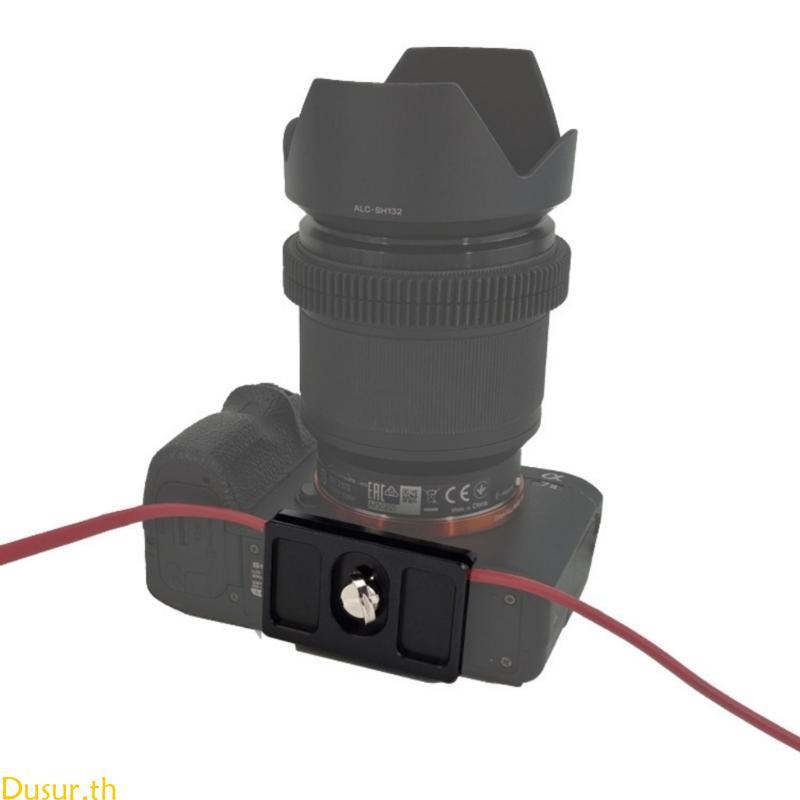 Dusur Compactly Cameras Arca Tether Cable Clamp สําหรับใช้ในอุปกรณ์ถ่ายภาพ