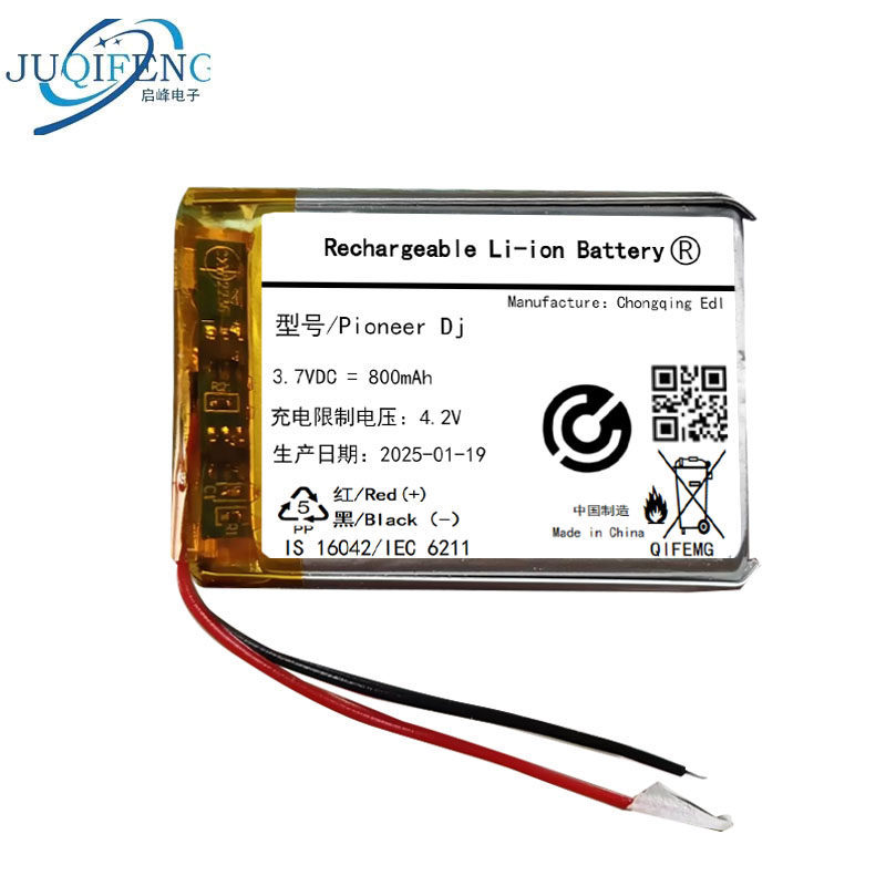 เหมาะสําหรับ 403040 เหมาะสําหรับ Pioneer Dj หูฟังแบตเตอรี่ความจุสูงพิเศษ 800mAh