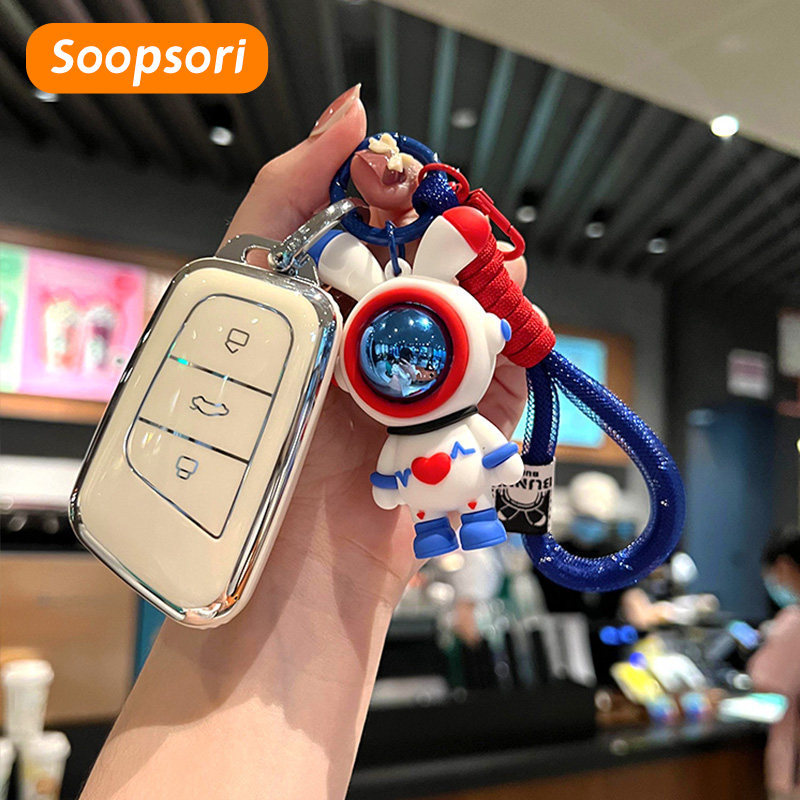 Soopsori TPU อุปกรณ์เสริมสมาร์ทคีย์เหมาะสําหรับ Chery C5 ev/Tiggo 8pro/Tiggo 7pro/OModa 5/OMODA E5/T