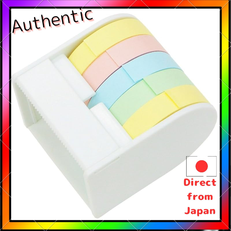 Assorted Roll Sticky Notes with Dispenser - 10mm Width and 50mm Width Refills