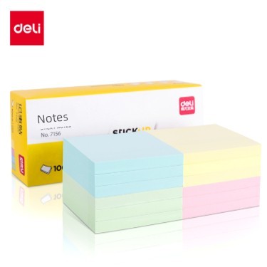 โพสอิท postit น่ารัก Deli 7733/9076สติกเกอร์โน้ตสติกเกอร์สะดวก7154/71556/สติกเกอร์มีกาวในตัว7190