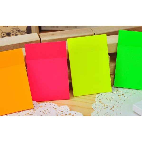 โพสอิท postit น่ารัก P39สีใสน่ารักสี่เหลี่ยมสติกเกอร์มีกาวในตัว