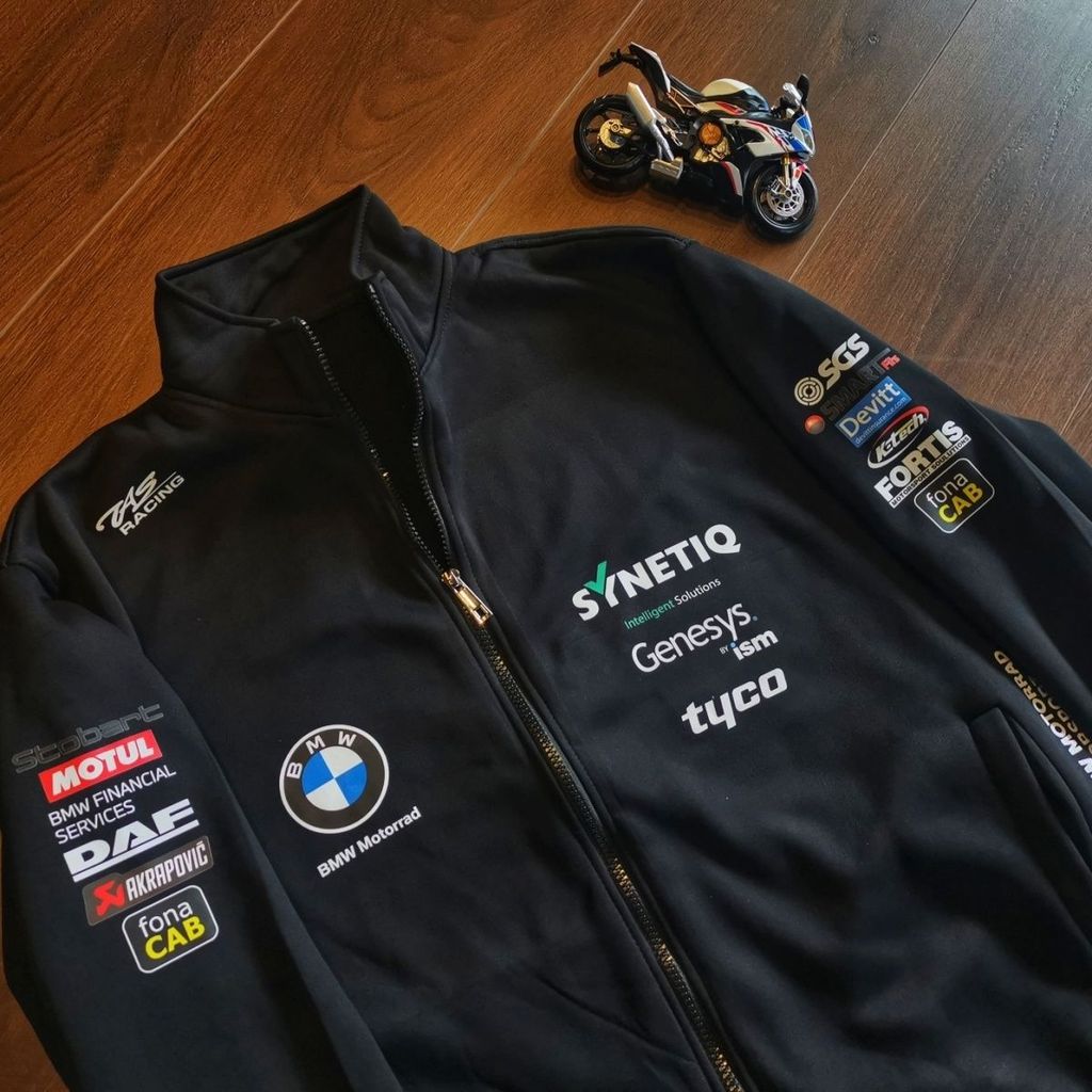 BMW stand-up collar jacket, MotoGP racing team suit, R1250GS, S1000RR, C400GT motorcycle riding base
