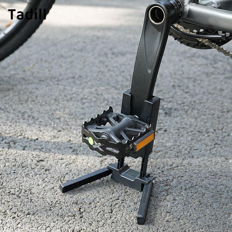 ขาตั้งจักรยานแบบพกพา พับได้และปรับระดับได้ สำหรับการจัดเก็บจักรยานในแนวดิ่ง