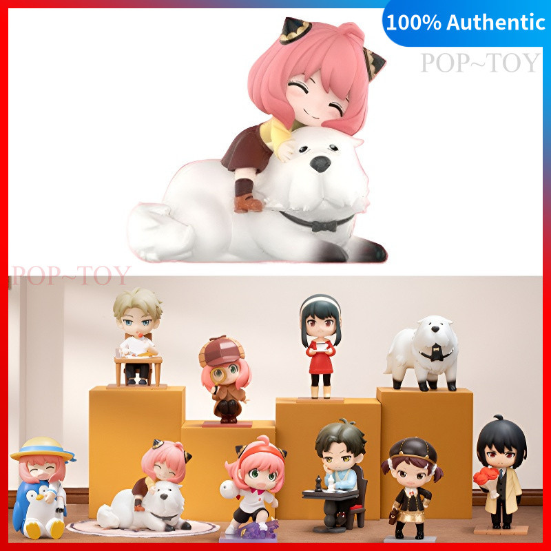 POPMART Spy Family Daily Life DLC Series Cute Figures pop mart anya v3 blind box collectible figurin