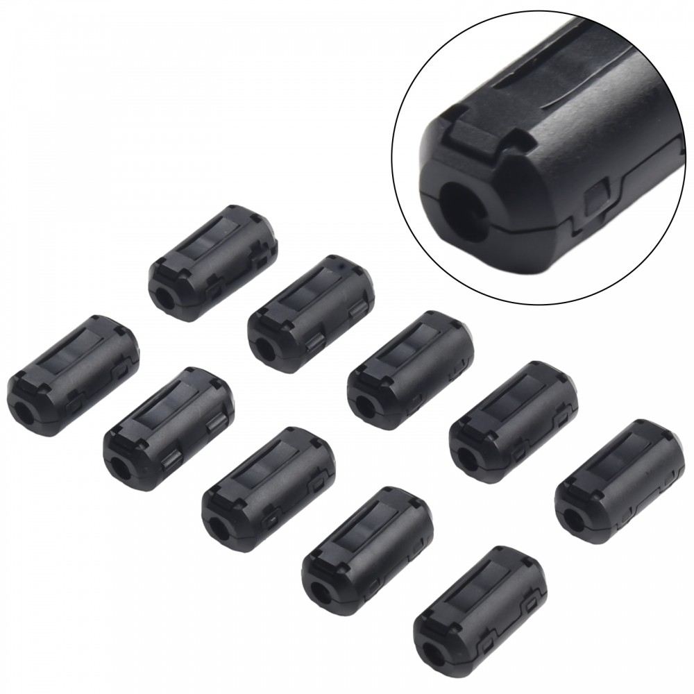 TDK Ferrite Core Cable Clip On Ring สําหรับการตอบสนองเสียงรบกวน 5 มม. เส้นผ่านศูนย์กลาง 10 ชิ้น
