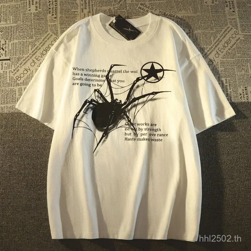 Clothing2026 d Sleeve Graphic EgirlT-ShirtsAltwear AcubiCOD Spider Grunge新款 KoreanAestheticShortOver
