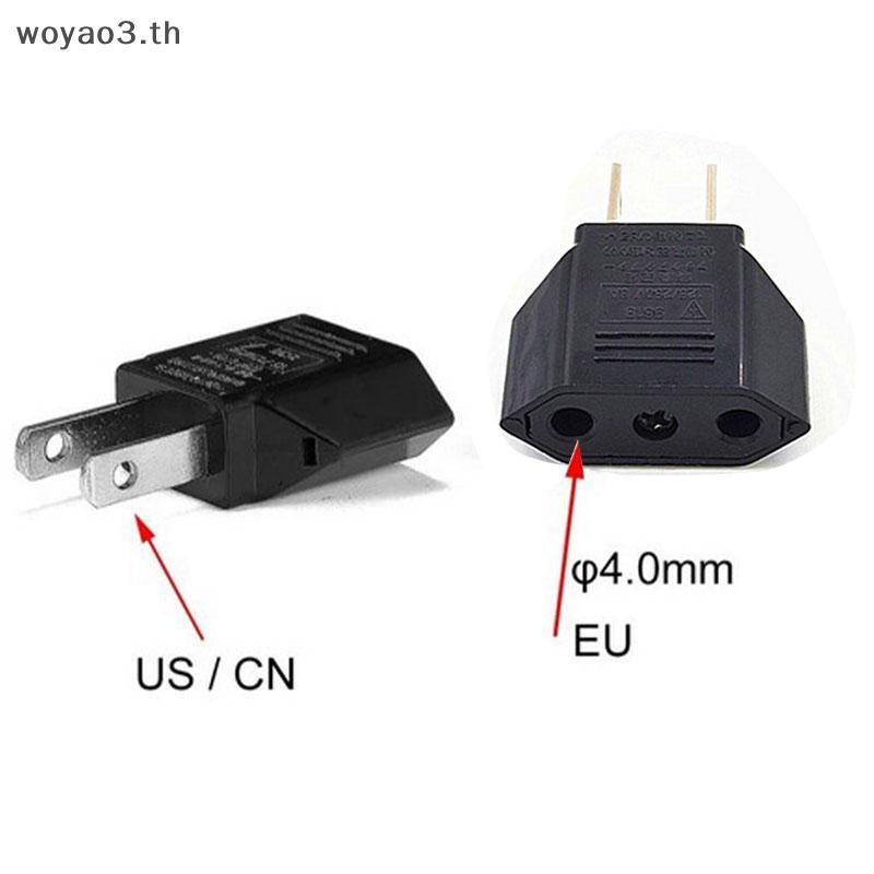 [Woyao] EU Euro Euro Euro Euro Euro Europe to US USA Power Ja Wall Plug Converter Travel Adapter Ada