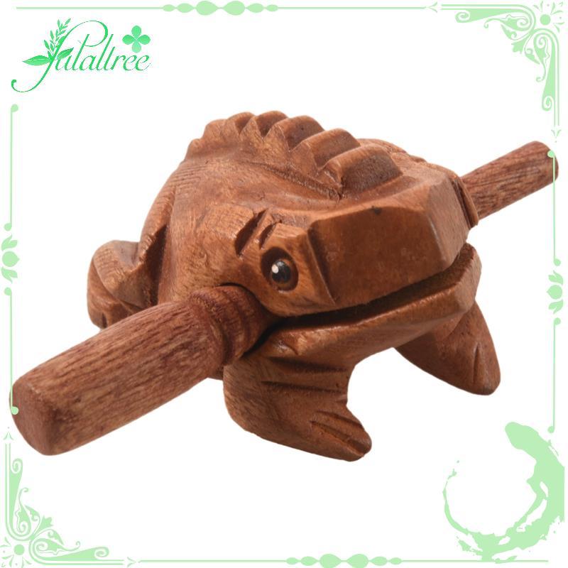 fulaltreeCrewed Croaking Wood Percussion Musical Sound Wood Frog Tone Block ของเล่น