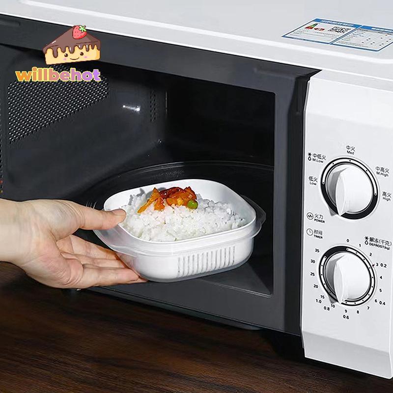 [Willbehot-t] ข้าวย่อย Paaging กล่องเก็บของสดอุ่นเตาอบไมโครเวฟผักข้าวผลไม้แยก Paaging กล่องครัวเครื่องมือ [ใหม่] - รูปที่ 7