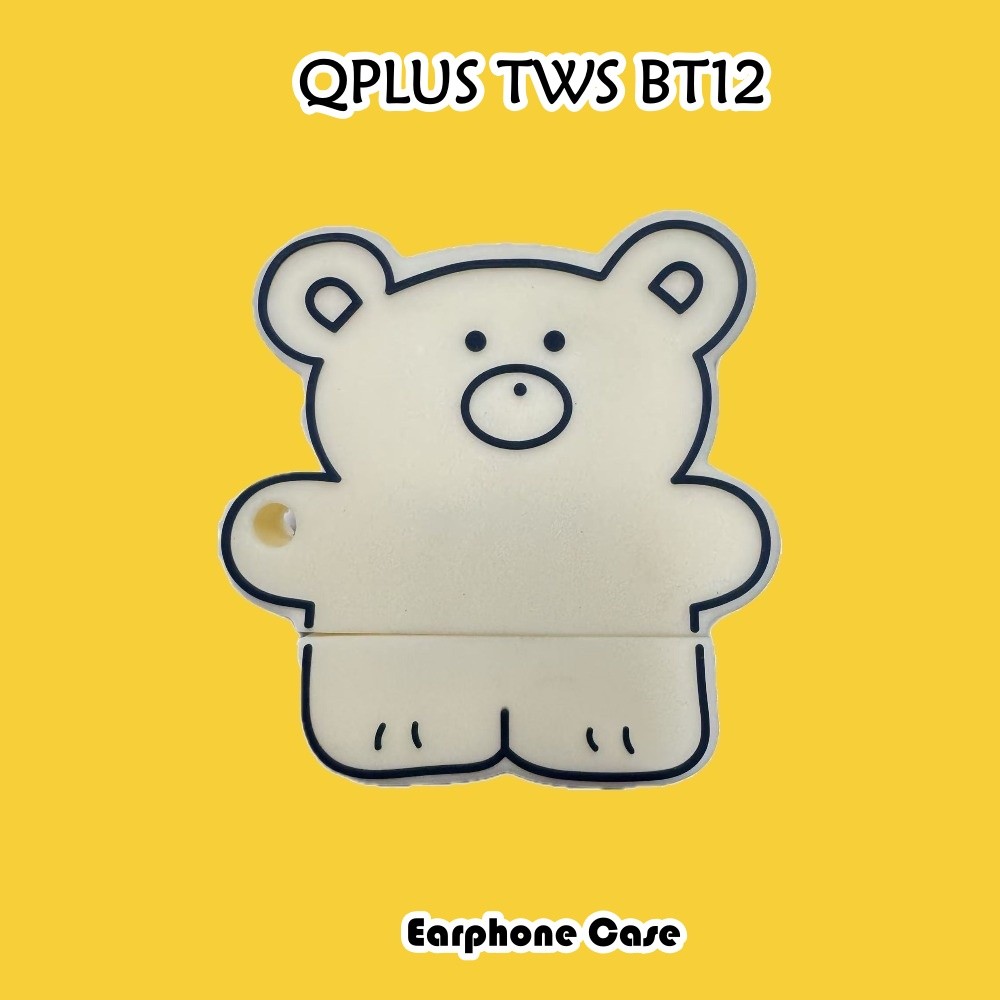 ReadyFor QPLUS TWS BT12 Case Casing Soft Silicone Headphone Case Cool Tide Cartoon