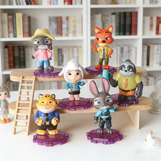 💥 จัดส่งจากประเทศไทย 💥6 ชิ้น/เซ็ต Zootopia 2 คอสเพลย์ Judy Hopps Nick Wilde อะนิเมะรูป COD Action Figure ตุ๊กตาของเล่นสําหรับของขวัญเด็กคอลเลกชันเครื่องประดับรถตกแต่งเค้กตกแต่ง