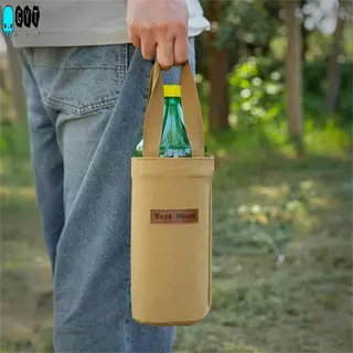 ผ้าใบที่วางแก้วกระเป๋าแบบพกพา Tote สําหรับกระติกน้ําร้อนขวดน้ําร่ม Universal อุปกรณ์เสริมกลางแจ้ง