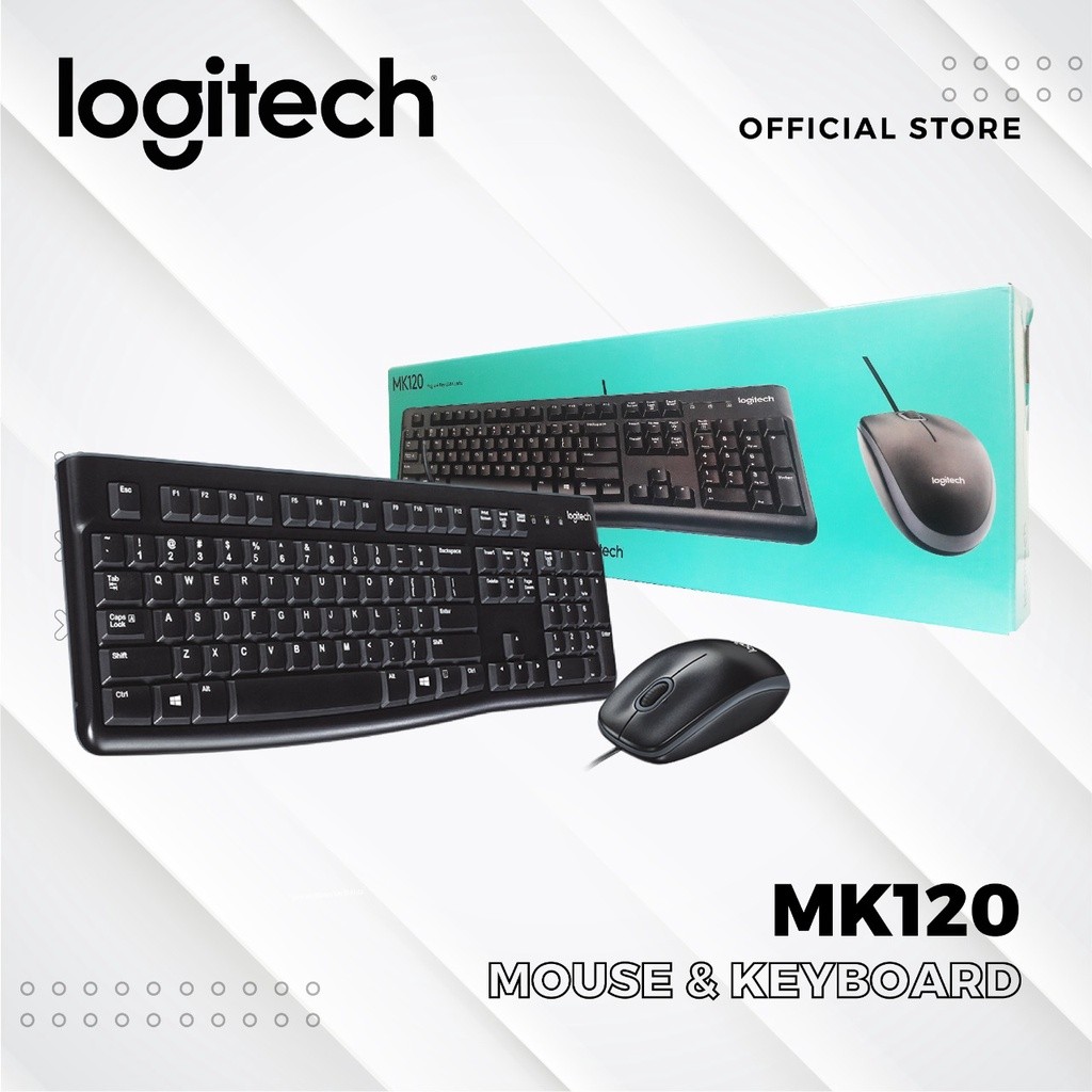 ชุดเมาส์คีย์บอร์ด Logitech MK120