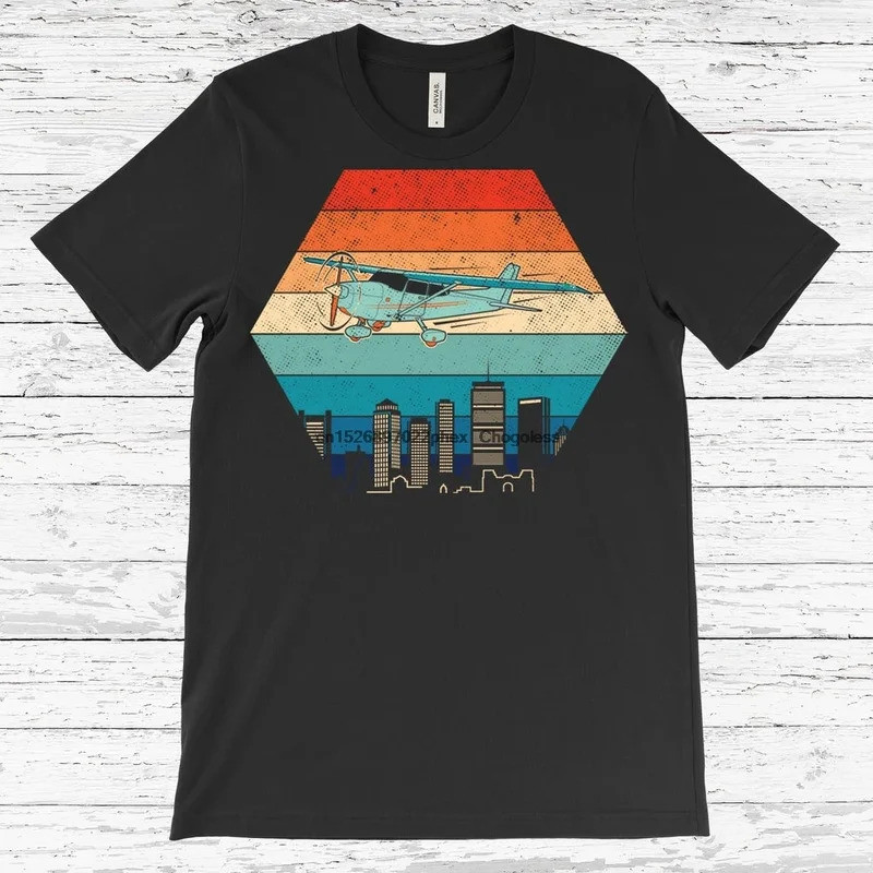 เสื้อยืด Cessna Skyhawk 172 นักบิน เครื่องบิน วินเทจ การบิน บิน สายการบิน ของขวัญโรงเรียน นักบิน เคร
