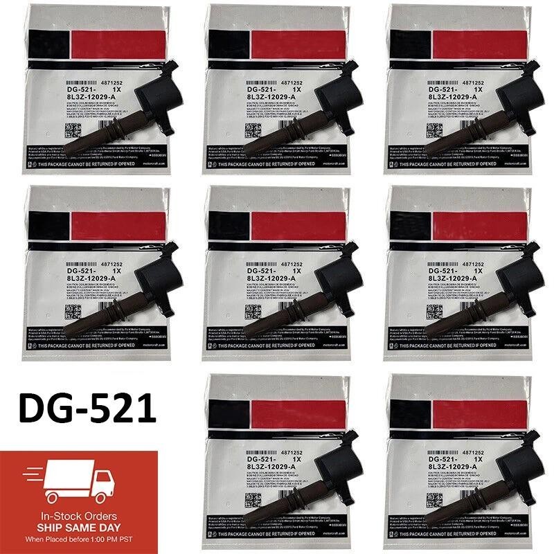 คุณภาพสูง 1 ~ 8 ชิ้น DG-521 8L3Z12029A DG521 คอยล์จุดระเบิดสําหรับ Lincoln Mercury 5.4L 8L3Z-12029-A